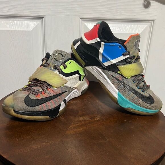 🔥🔥 NIKE KD 7 “What The KD” Shoes - Good Condition- Men Sz 8.5 - Picture 1 of 16